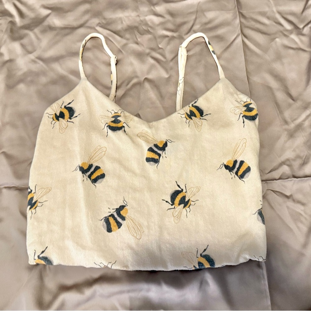 Adorable Bee Print Cami Top